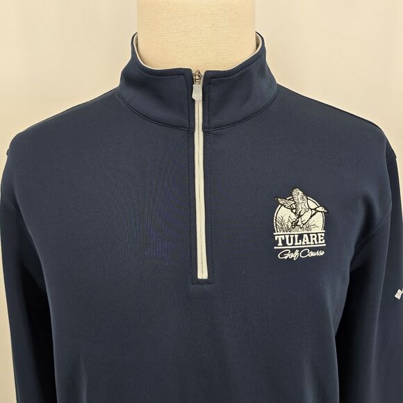 Columbia Golf 1/4 Zip Light Weight Jacket Tulare Golf Course Men's LG - Picture 1 of 6